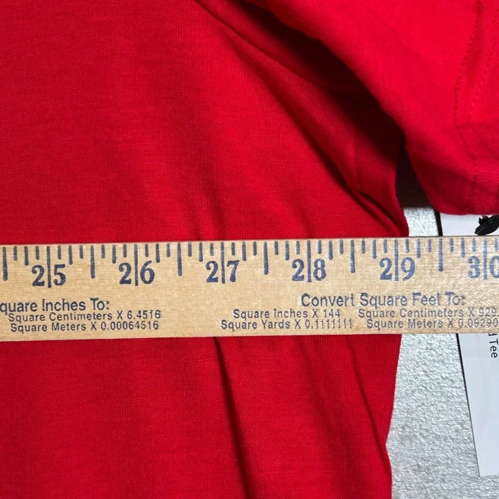 Athletic Works Mens 4XL Red Moisture Wicking Short Sleeve T-Shirt‎ 2 Pack New